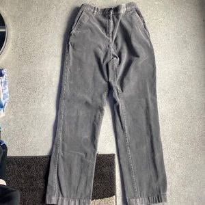 LL Bean Gray Corduroy Pants. Size 4.